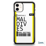 Flight Boarding Pass Personalised Case
