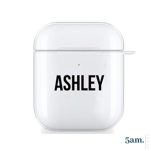 Block Print Personalised Airpod 1, 2 or Pro Case