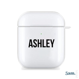 Block Print Personalised Airpod 1, 2 or Pro Case
