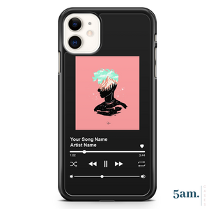 Custom Song Art Black Personalised Case