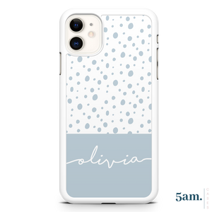 Baby Blue Dots Personalised Case