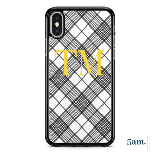 Clueless Check Initials Personalised Case