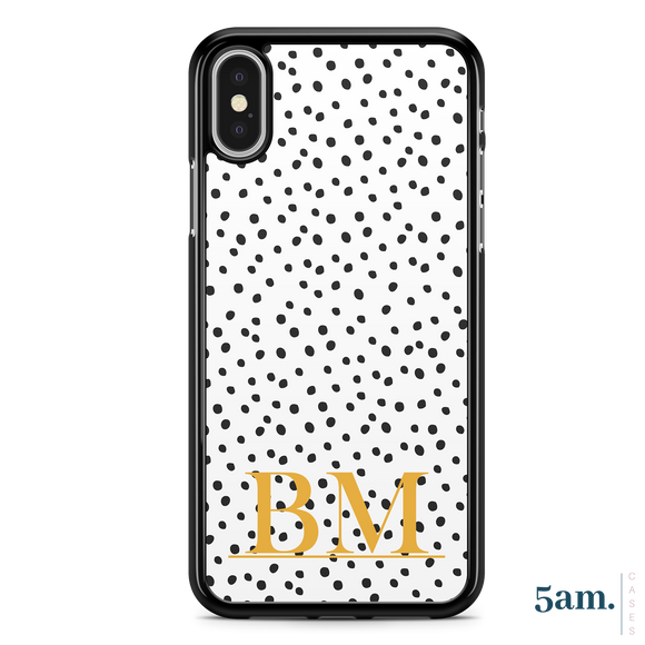 Dalmation Dot Initials Personalised Case