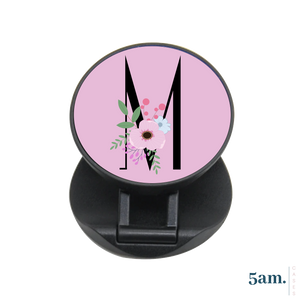 Pink Florals Personalised Phone Grip