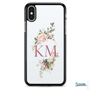 Floral Wreath Initials Personalised Case