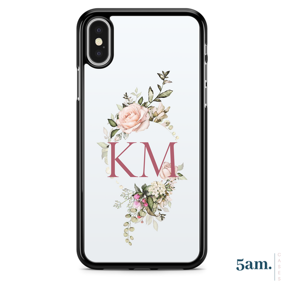 Floral Wreath Initials Personalised Case