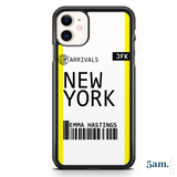 Flight Boarding Pass Personalised Case