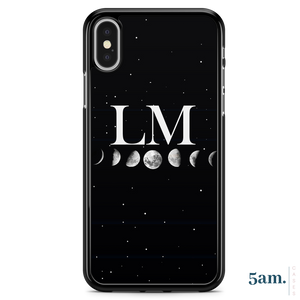 Lunar Cycle Initials Personalised Case