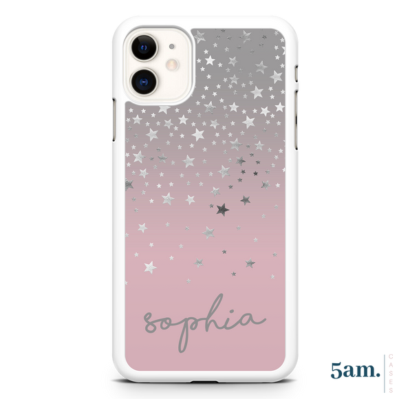 Metallic Stars Personalised Case