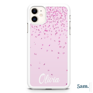 Pink Sparkle Personalised Case