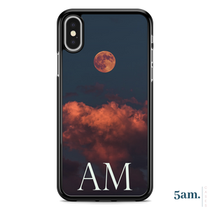 Red Moon Initials Personalised Case
