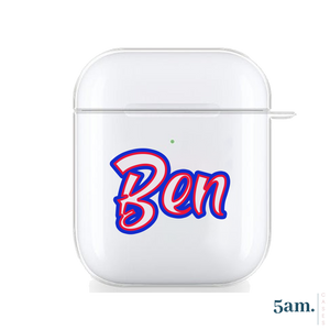 Retro Script Personalised Airpod 1, 2 or Pro Case