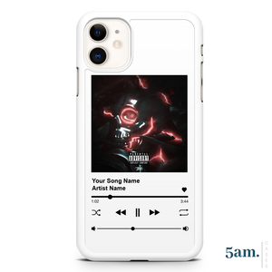 Custom Song Art White Personalised Case