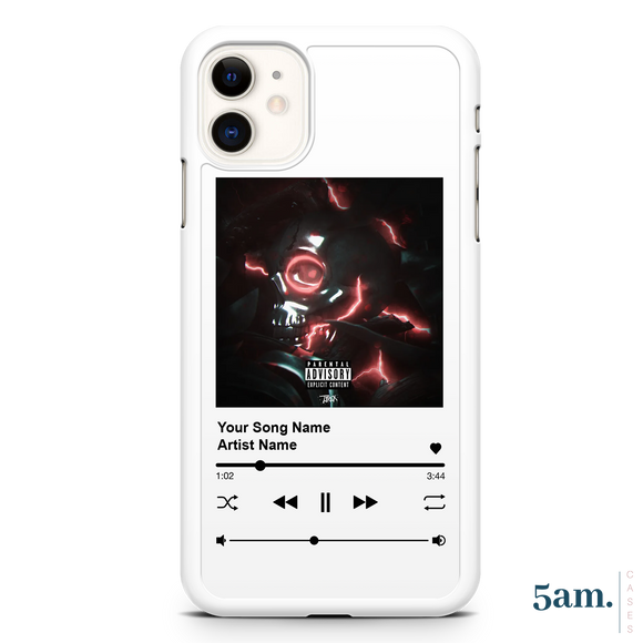 Custom Song Art White Personalised Case